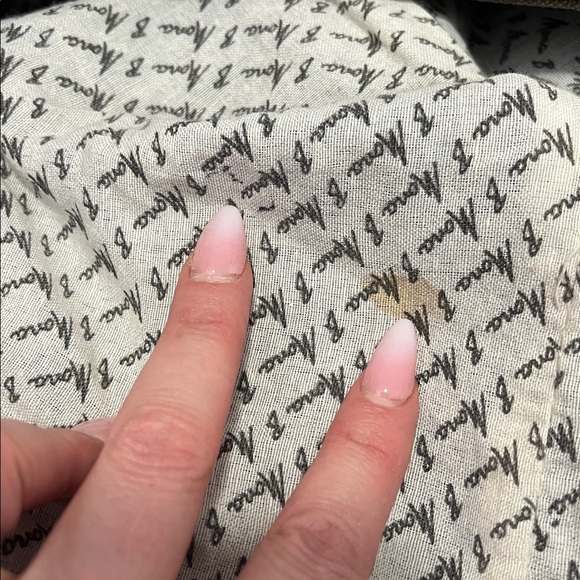 Mona B large Tote Farmers Market recycled travel bag purse leather straps zip - Picture 8 of 9